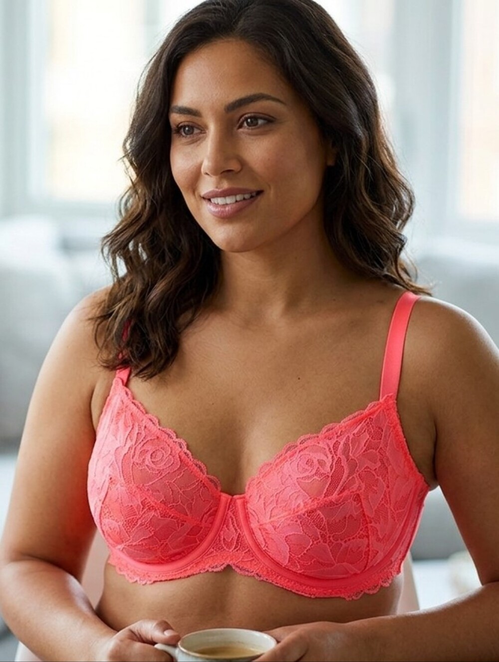Cacique Lace Underwire Bra, Size 36F - Picture 2 of 16